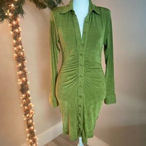 Mable Green Glitter Dress NWT